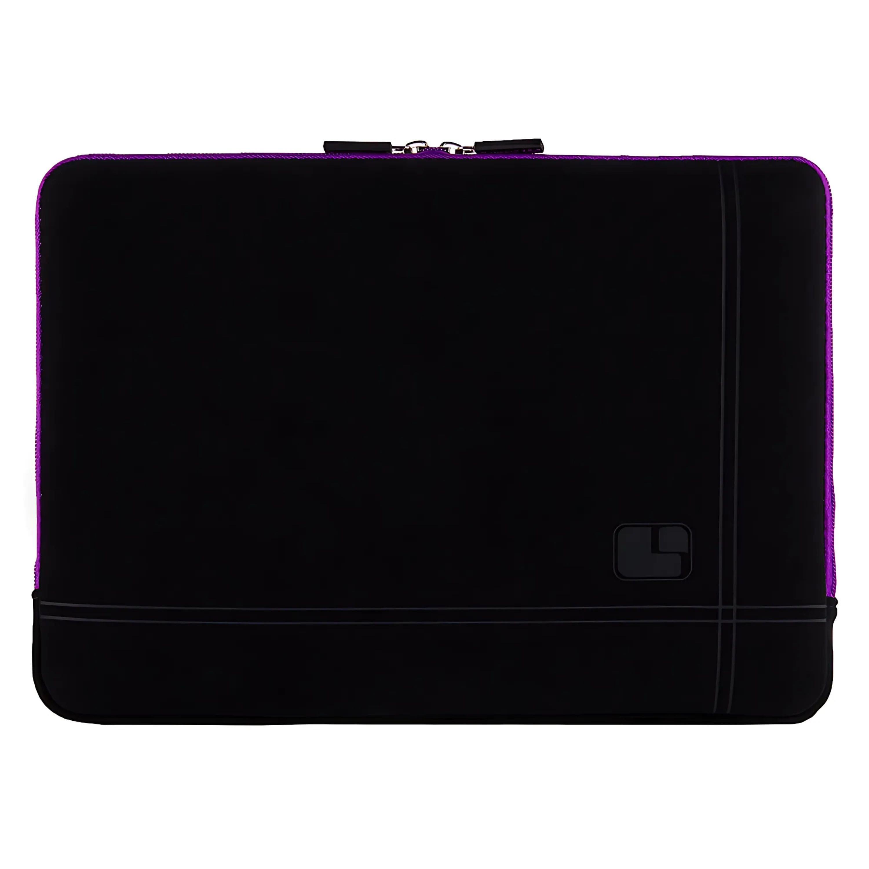 Kitcheniva - Laptop Sleeve Case Zip Bag For 15" Laptop - Black/Purple