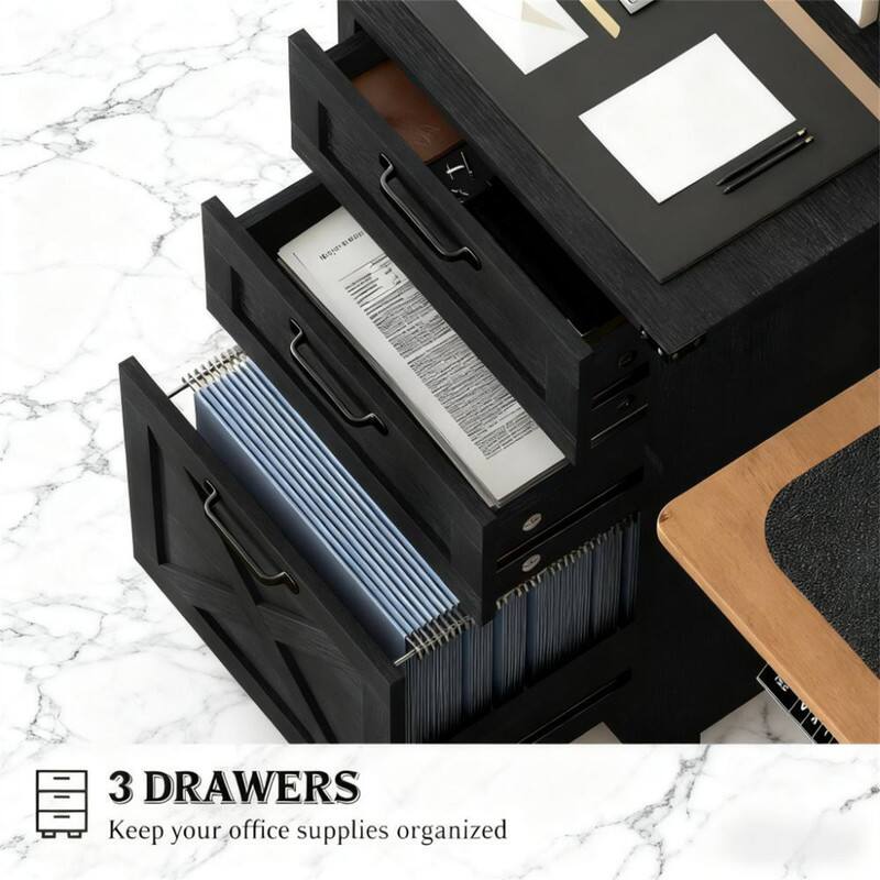 3 DRAWERS  
Keep your office supplies organized