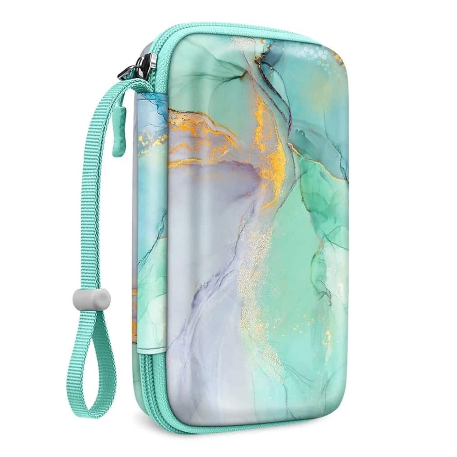 Stock Preferred - Hard Carrying Case for Kodak Step / Mini 2 HD / Mini 2 Retro / PRINTOMATIC / Smile - Emerald Marble