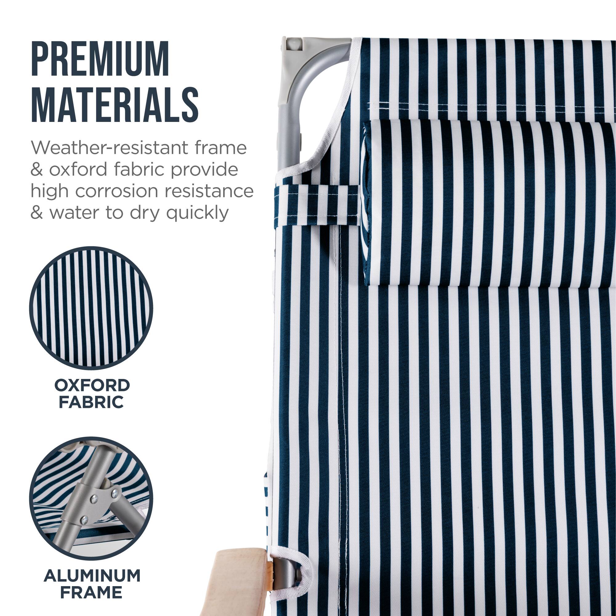 PREMIUM MATERIALS  
Weather-resistant frame & oxford fabric provide high corrosion resistance & water to dry quickly  
OXFORD FABRIC  
ALUMINUM FRAME