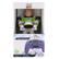 Disney PIXAR TOY STORY Buzz Lightyear action figure with a purple and white color scheme. The figure is sitting in a box, which also contains a phone holder and controller holder. The original cable guy is also included in the package.