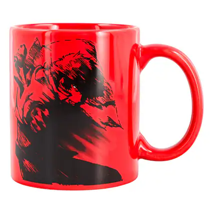 Front. Just Funky - Cowboy Bebop Spike Spiegel Sketch 11oz Ceramic Mug - Red.