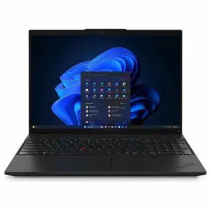 Front. Lenovo - L16 G2 3.80 GHz W11P64 16.0GB 512GB PCIe 16 - ThinkPad L16 G2, Intel Core Ultra 5 225U - Black.
