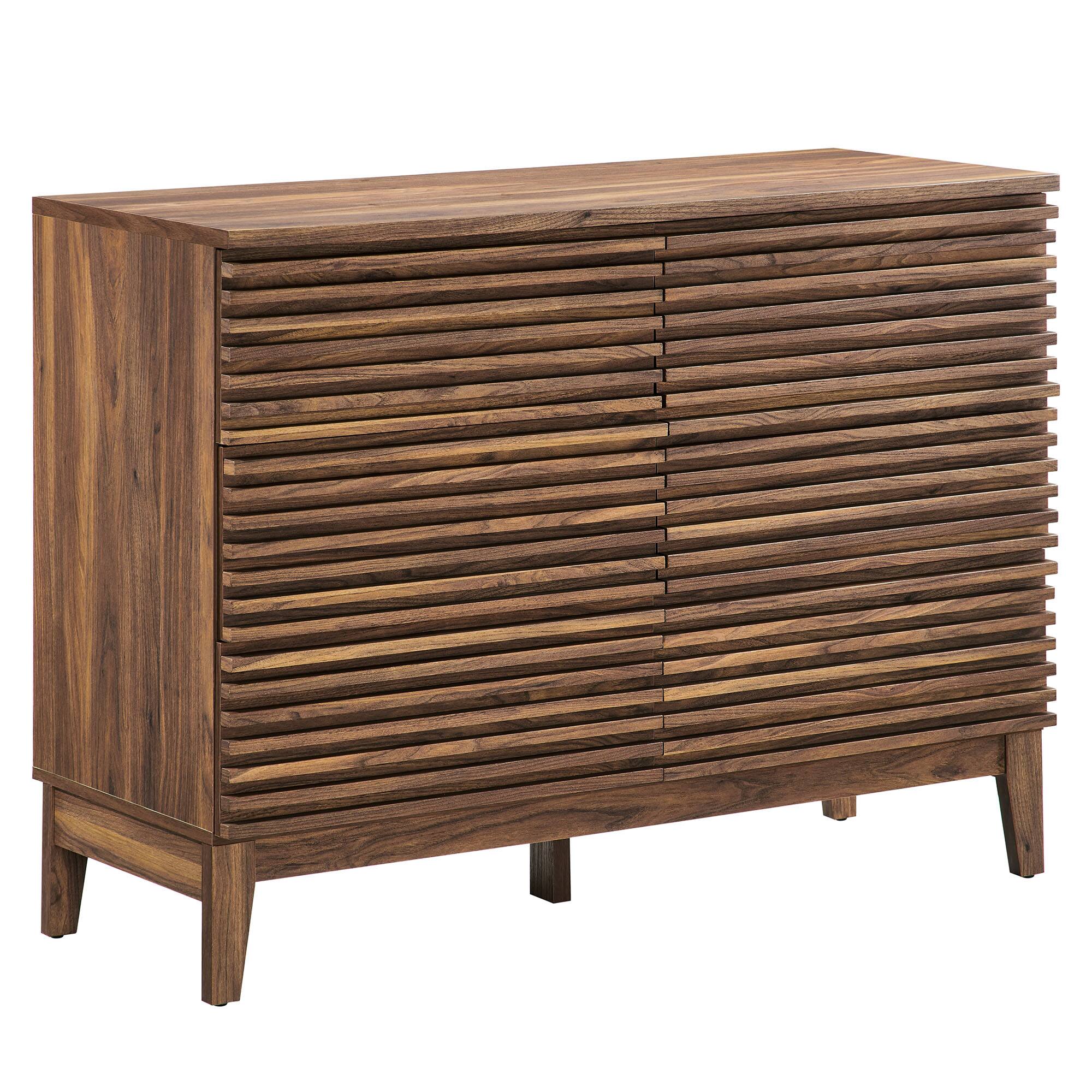 Angle. Modway - Render 47" 6-Drawer Dresser by Modway - Walnut.