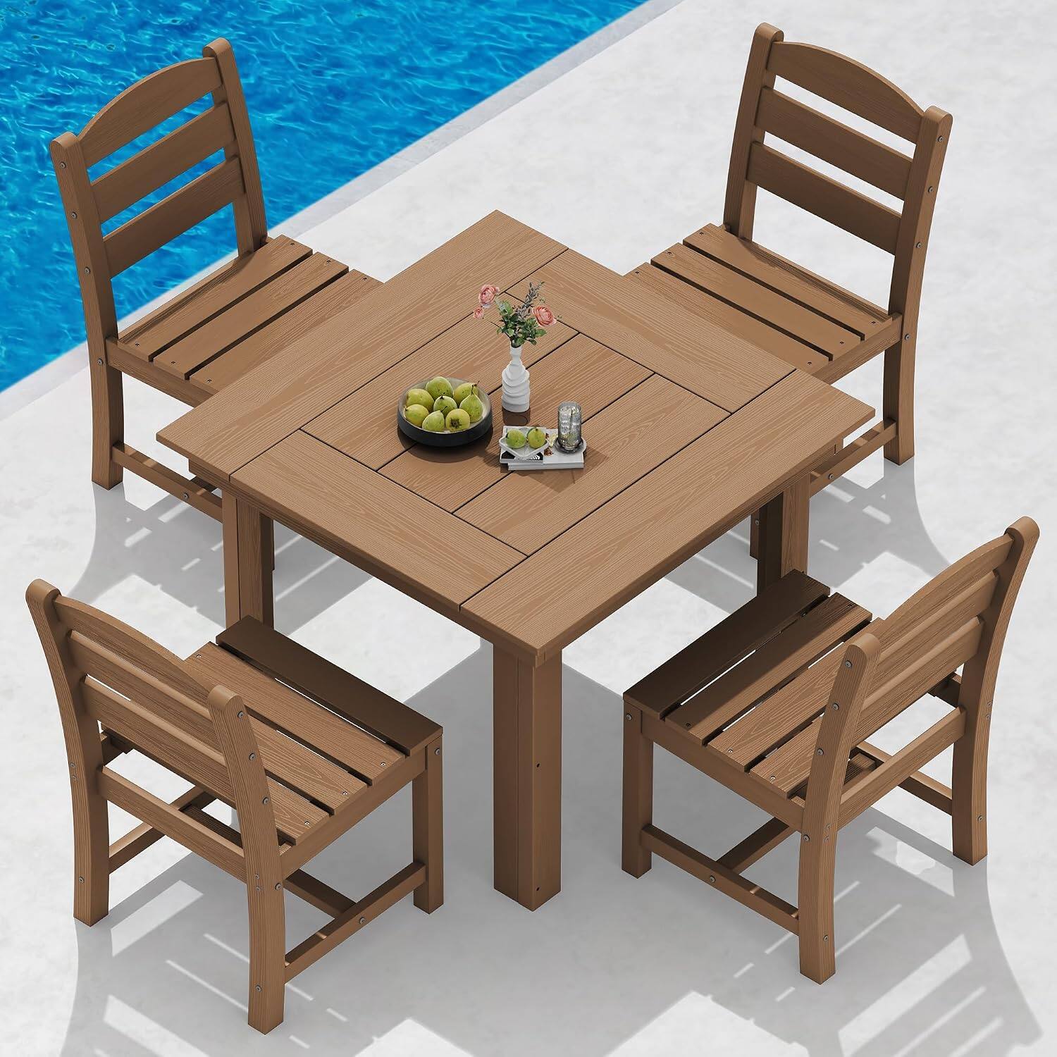Brown-Armless Chair
