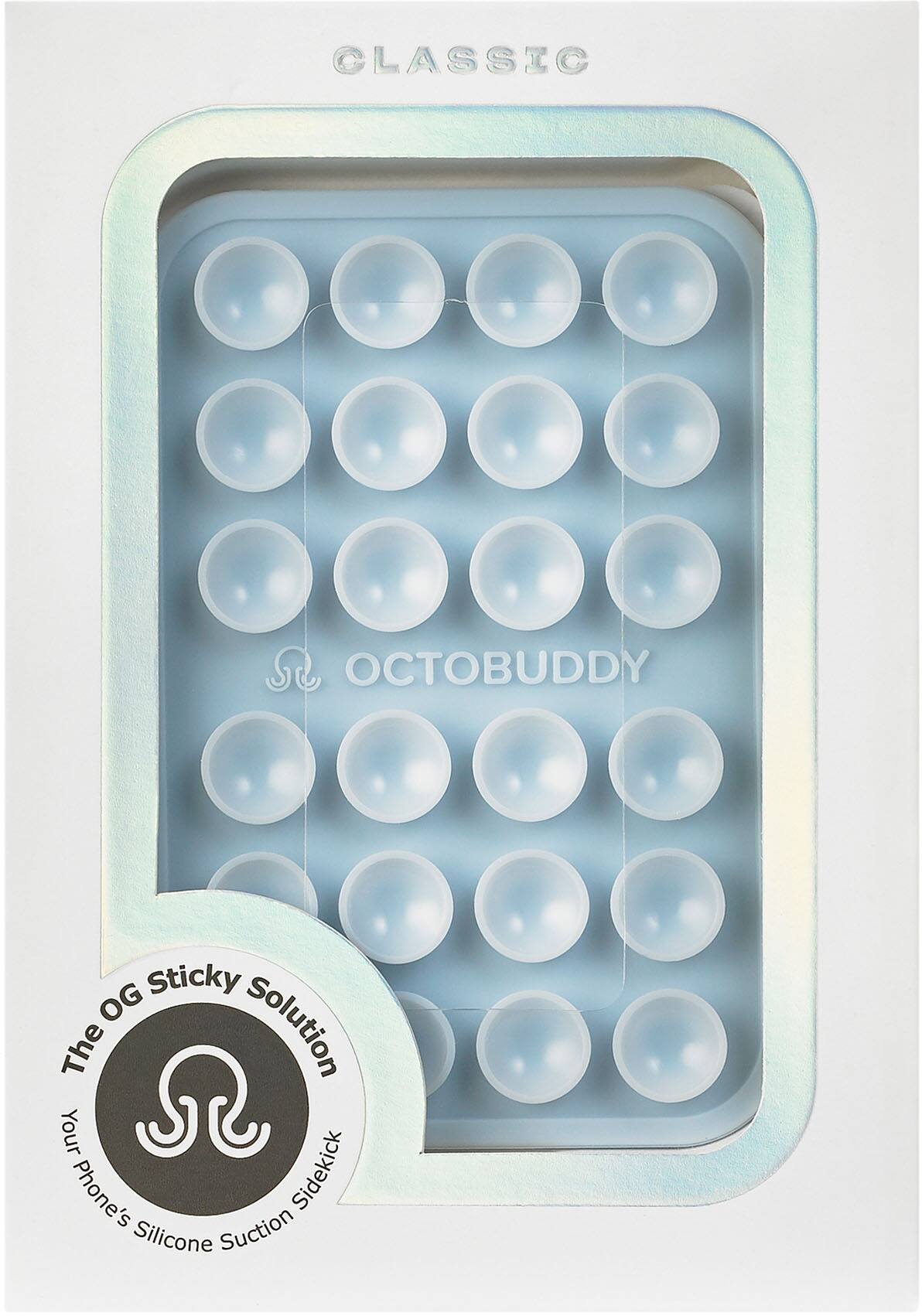 CLASSIC OCTOBUDDY  
The OG Sticky Solution  
Your Phone's Silicone Suction Sidekick