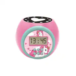 Lexibook - Unicorn Projector Alarm Clock with Timer - Pink