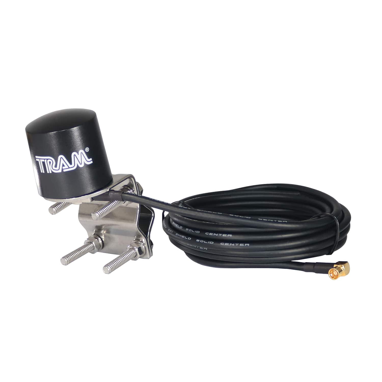 Tram - 7732 Satellite Radio Mirror-Mount Low-Profile Antenna with RG58 Coaxial Cable and SMB-Female Connector - Black