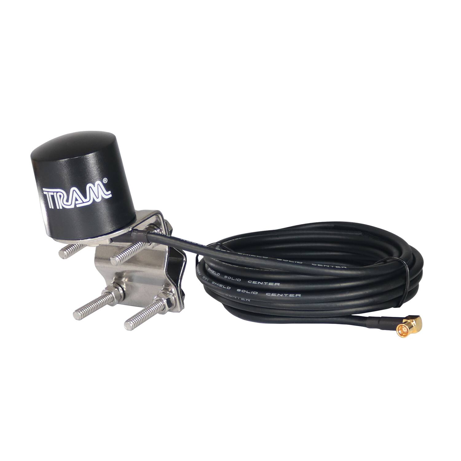 Tram - 7732 Satellite Radio Mirror-mount Low-profile Antenna With Rg58 Coaxial Cable And Smb-female Connector - Black