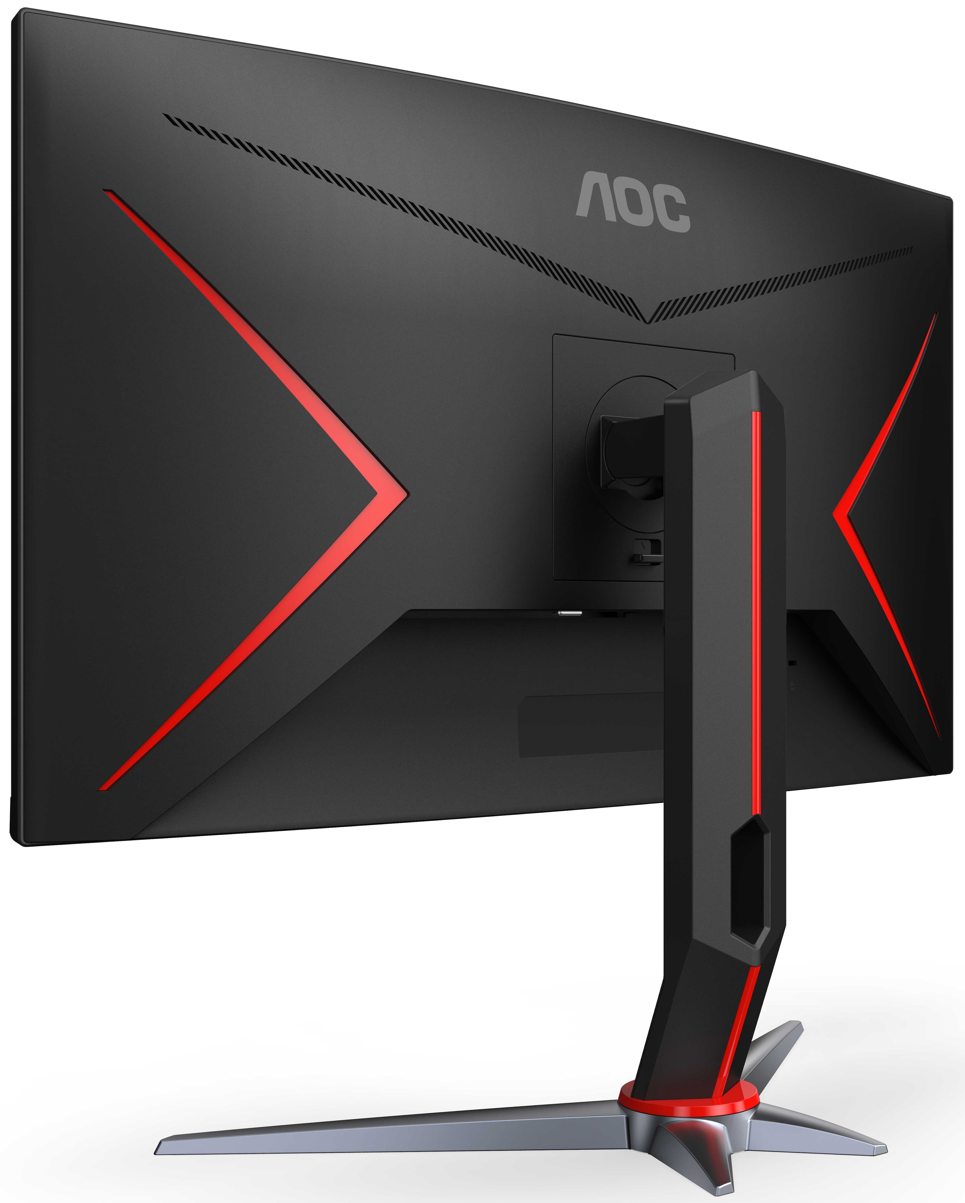 Alt View Zoom 12. AOC - G2 Series C27G2 27" LED Curved FHD FreeSync Premium Monitor (DisplayPort, HDMI, VGA) - Black/Red.