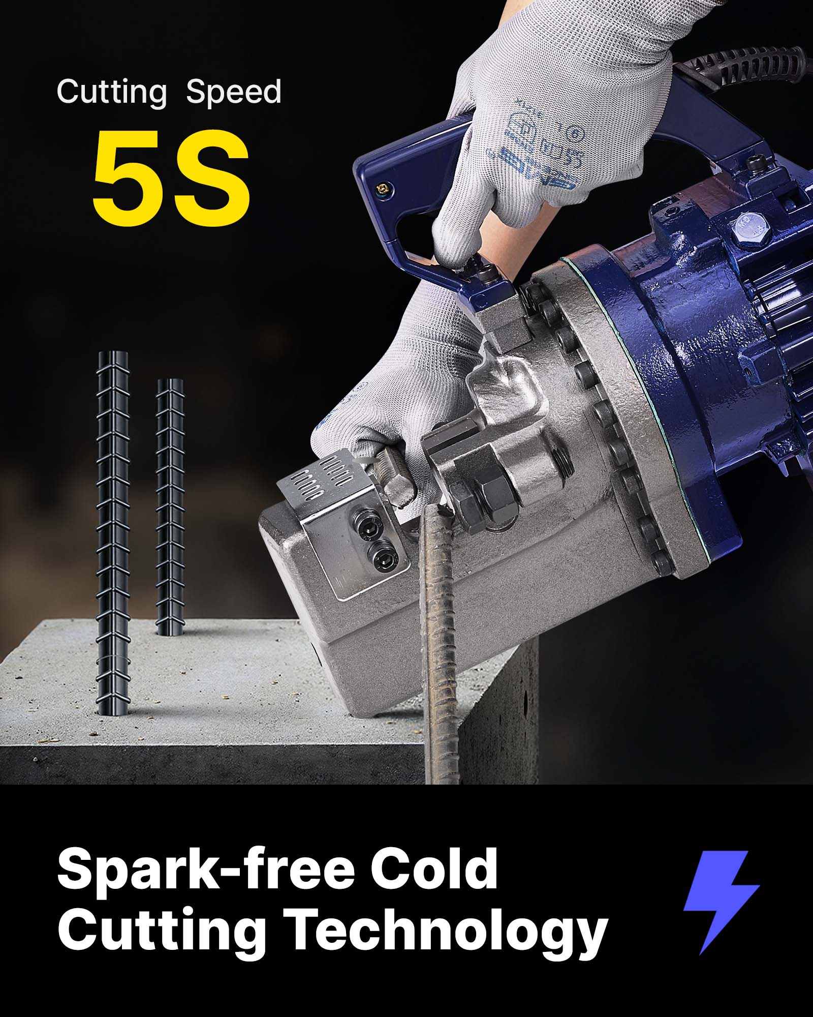 Cutting Speed 5S  
Spark-free Cold Cutting Technology