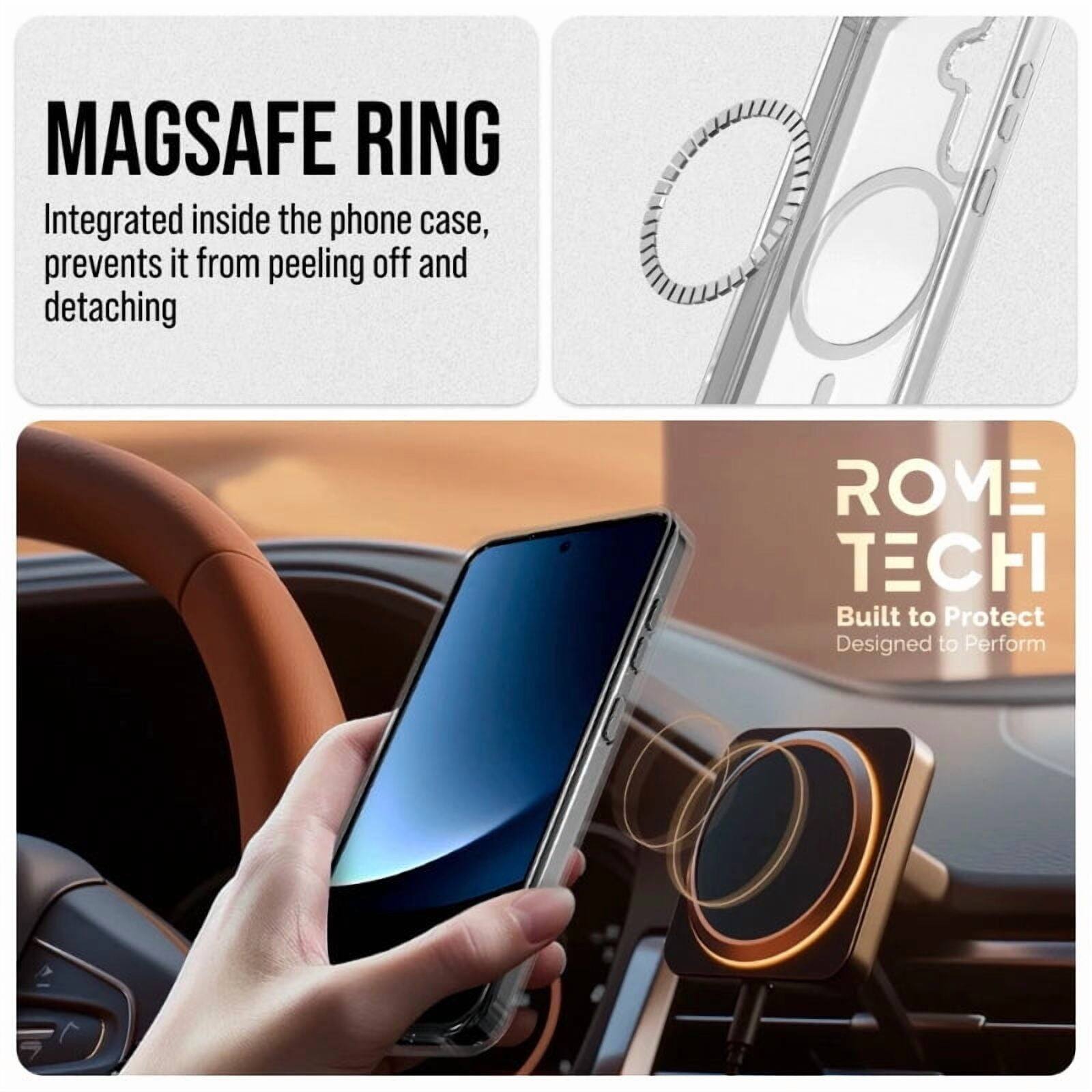 MAGSAFE RING  
Integrated inside the phone case, prevents it from peeling off and detaching  

ROME TECH  
Built to Protect  
Designed to Perform