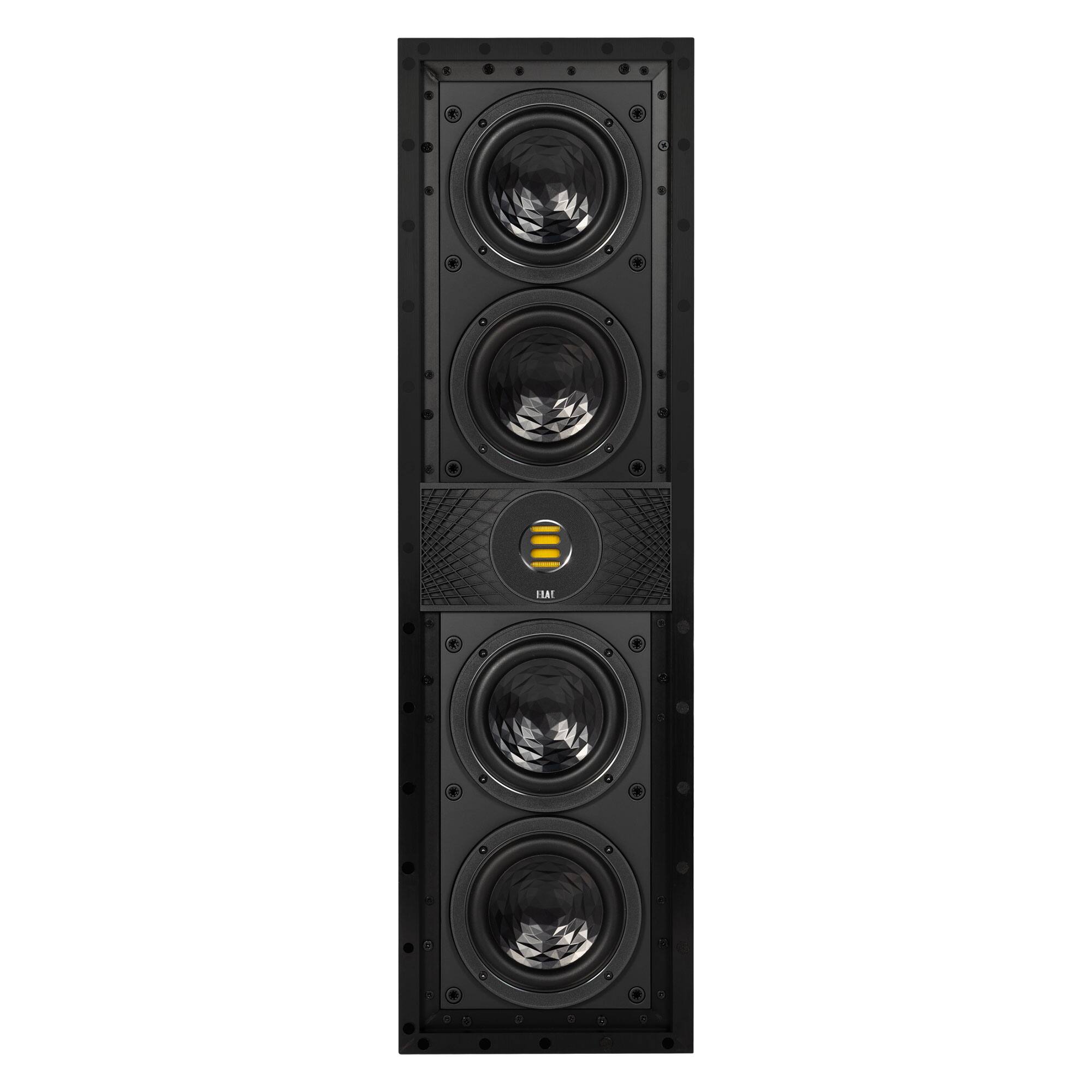 Alt View 1. ELAC - Elac IW-VJ63M-W - Vertex 3 6.5" Medium In-Wall Speaker with JET 5 - White, Sold Individually - Black/Gray.