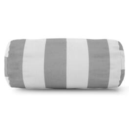 Majestic Home - Bolster Pillow Vertical Stripe - Gray