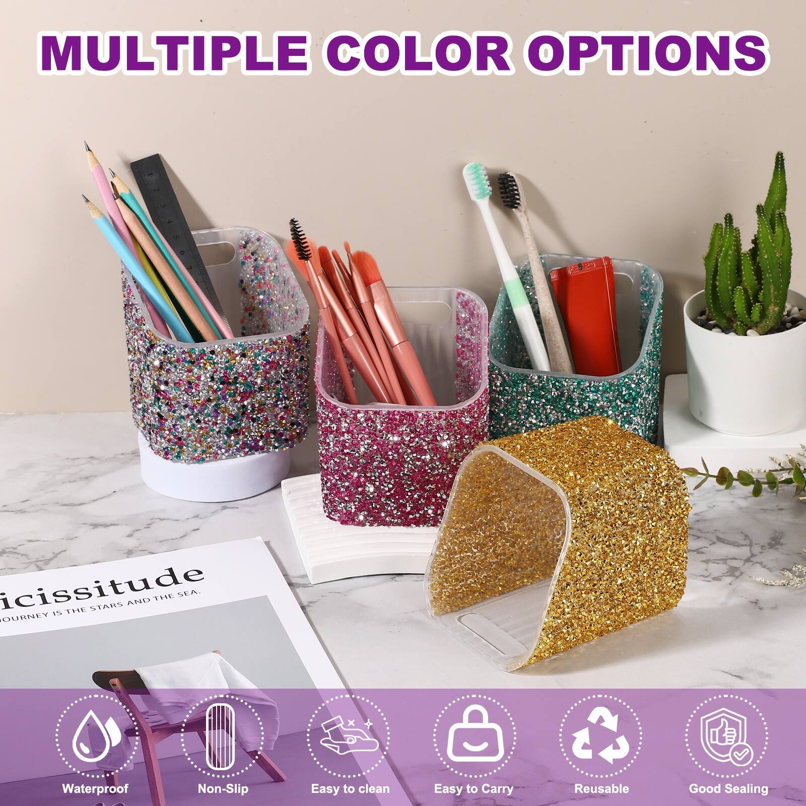 MULTIPLE COLOR OPTIONS

icissitude
THE JOURNEY IS THE STARS AND THE SEA.

1. Waterproof
2. Non-Slip
3. Easy to clean
4. Easy to Carry
5. Reusable
6. Good Sealing