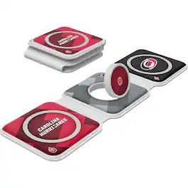 Keyscaper - Carolina Hurricanes 3-in-1 Foldable Charger - White