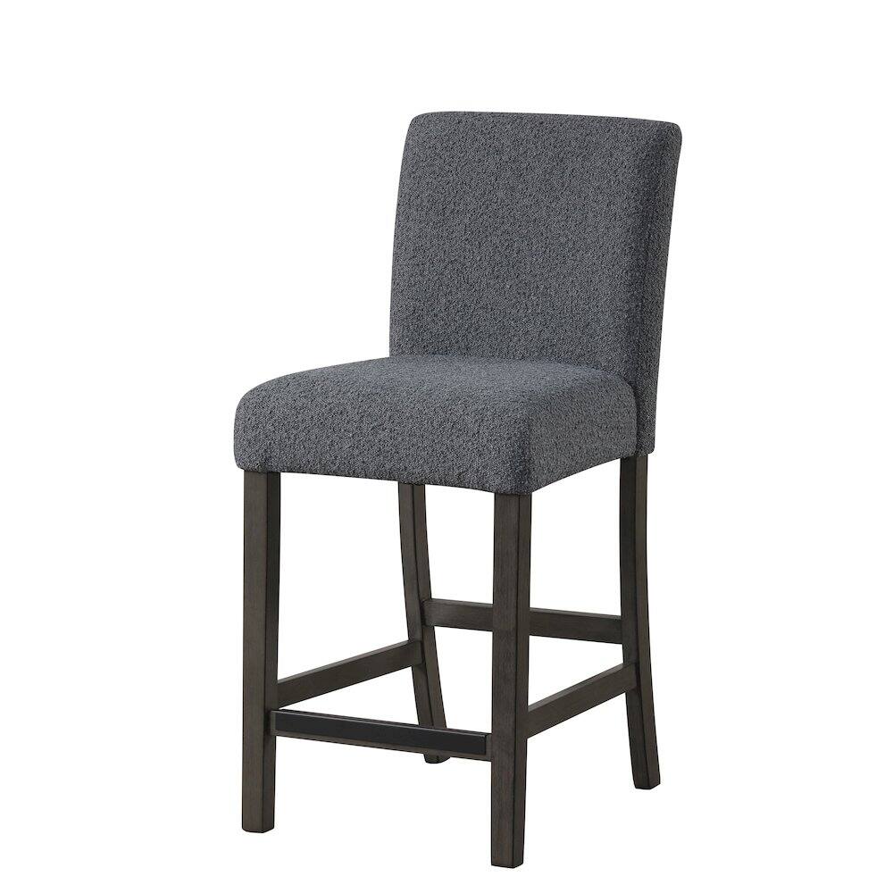 Left. New Classic Furniture - High Line Upholstered Counter Chair (Set of 2) - Grey.