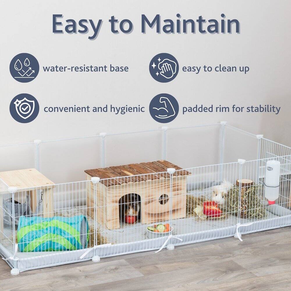 TRIXIE Indoor Enclosure for Small Pets, Indoor Pen with Water