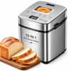 1. Basic Bread
2. Quick Bread
3. Sweet Bread
4. French Bread
5. Whole Wheat Bread
6. Gluten-Free Bread
7. Dessert Bread
8. Milk Bread
9. Knead Dough
10. Jam
11. Cake
12. Yogurt
13. Weight: 88
14. Color
15. Timer+
16. Timer-
17. Start
18. Defrost
19. Parboil
20. Stir-fry
21. 19 IN 1
22. 2LB Bread Maker
