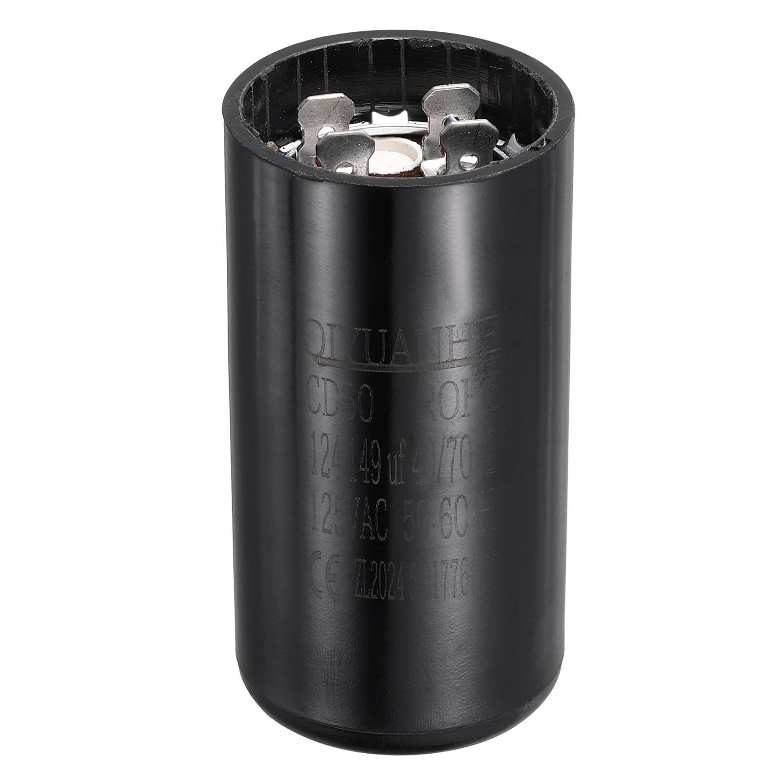 Unique Bargains - CD60 Motor Run Capacitor, 124-149uF MFD AC125V, 50-60Hz, for Electric Motor, 36x70mm - Black price history on PriceWatchPro