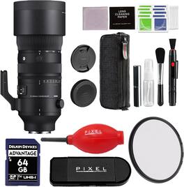 70-200mm f/2.8 DG DN OS Sports Lens for Sony E with Advanced Accessory and Travel Bundle | Sigma 591965 - Black