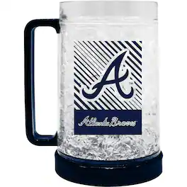 Logo Brands - Atlanta Braves 16oz. Wordmark Freezer Mug - Multicolor