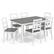 Alt View 5. Gymax - Gymax 7-Piece Dining Set Solid Wood Kitchen Furniture w/ Rectangular Table & 6 Chairs - Brown.