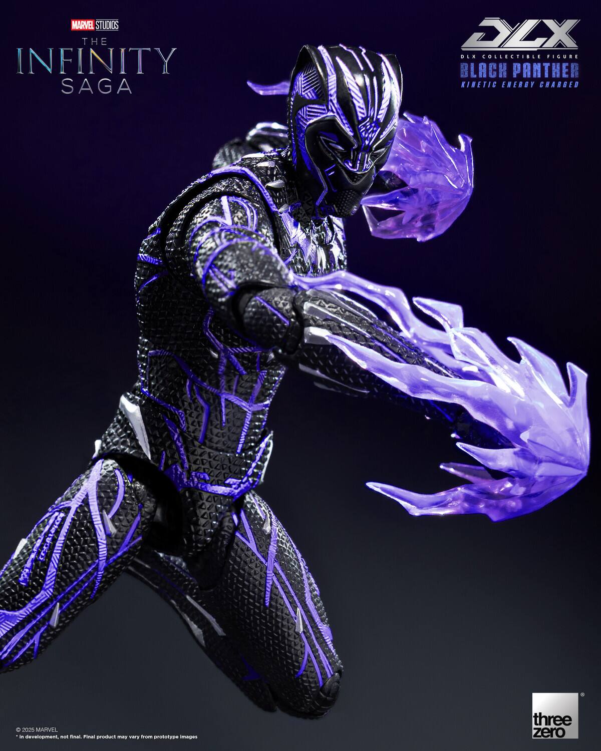 MARVEL STUDIOS THE INFINITY SAGA

DLX COLLECTIBLE FIGURE BLACK PANTHER KINETIC ENERGY CHARGED

© 2025 MARVEL
*in development, not final. Final product may vary from prototype images