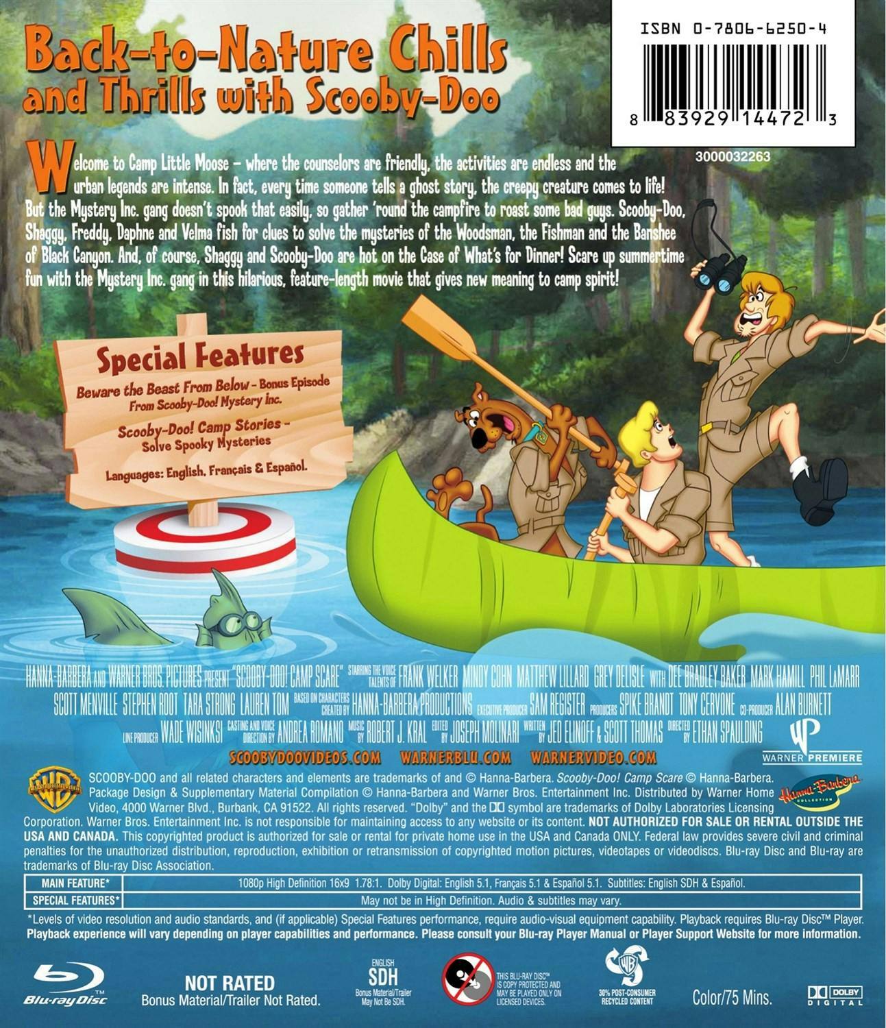 Back. Scooby-Doo! Camp Scare [Blu-ray].