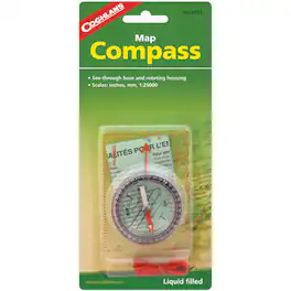 Coghlan’s - Coghlan's Map Compass, See-Through Base and Rotating Housing, Survival Emergency - Black
