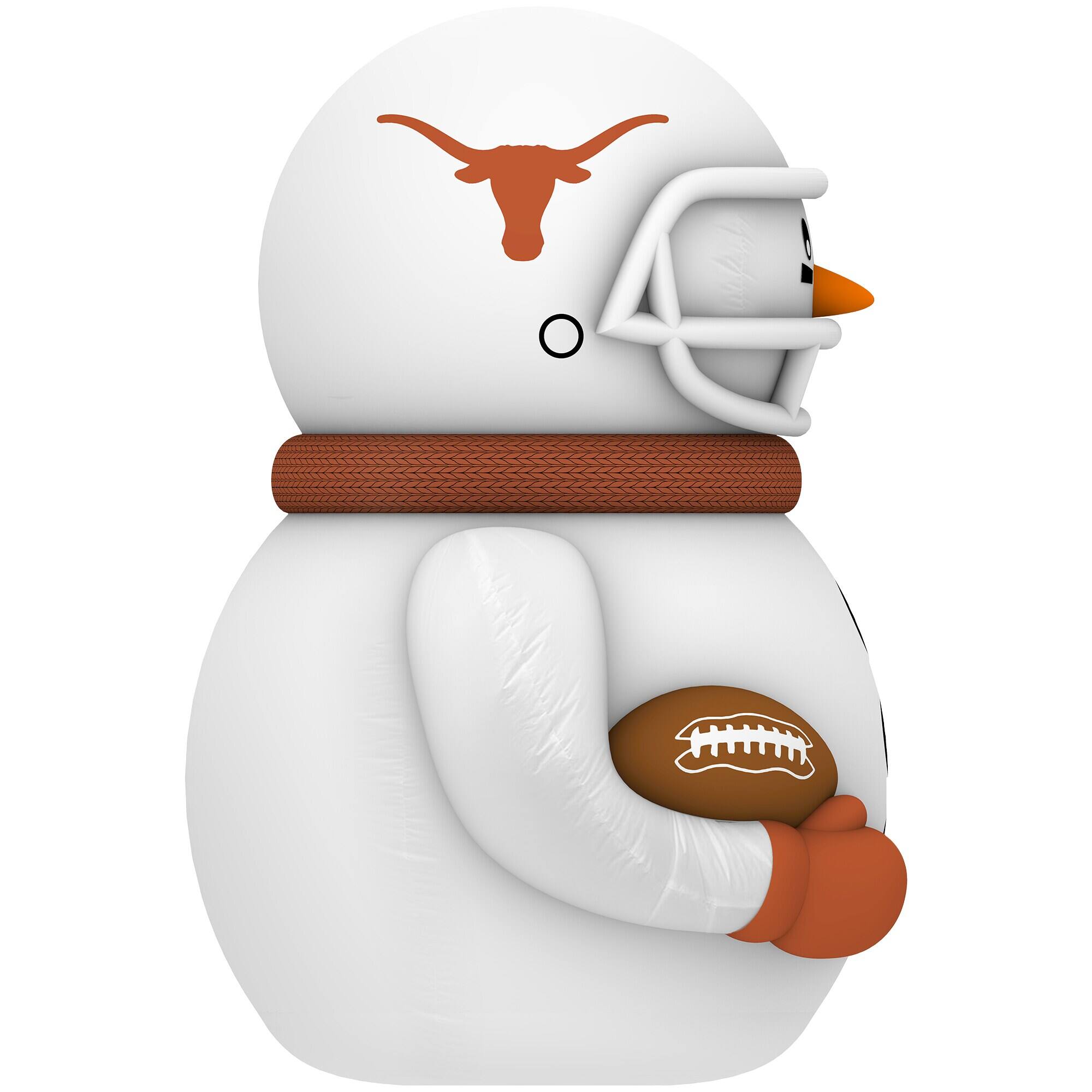Alt View 2. Sporticulture - Texas Longhorns Inflatable Snowman Player - Brown.