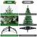 OURS:
Reinforced treetop to support top star
Two colors of branch tips, lush and full
Single color tree, thin and sparse
Folding metal stand ensures stability
OTHERS:
Weak treetop can't support extra ornaments
Weak plastic base, easy to break