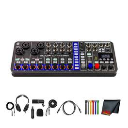 Zoom - LiveTrak L6max Digital Mixer/Recorder, Battery Powered, 32-Bit Float, 12-Channels, 4 Combo + 8 Stereo Inputs, MIDI,