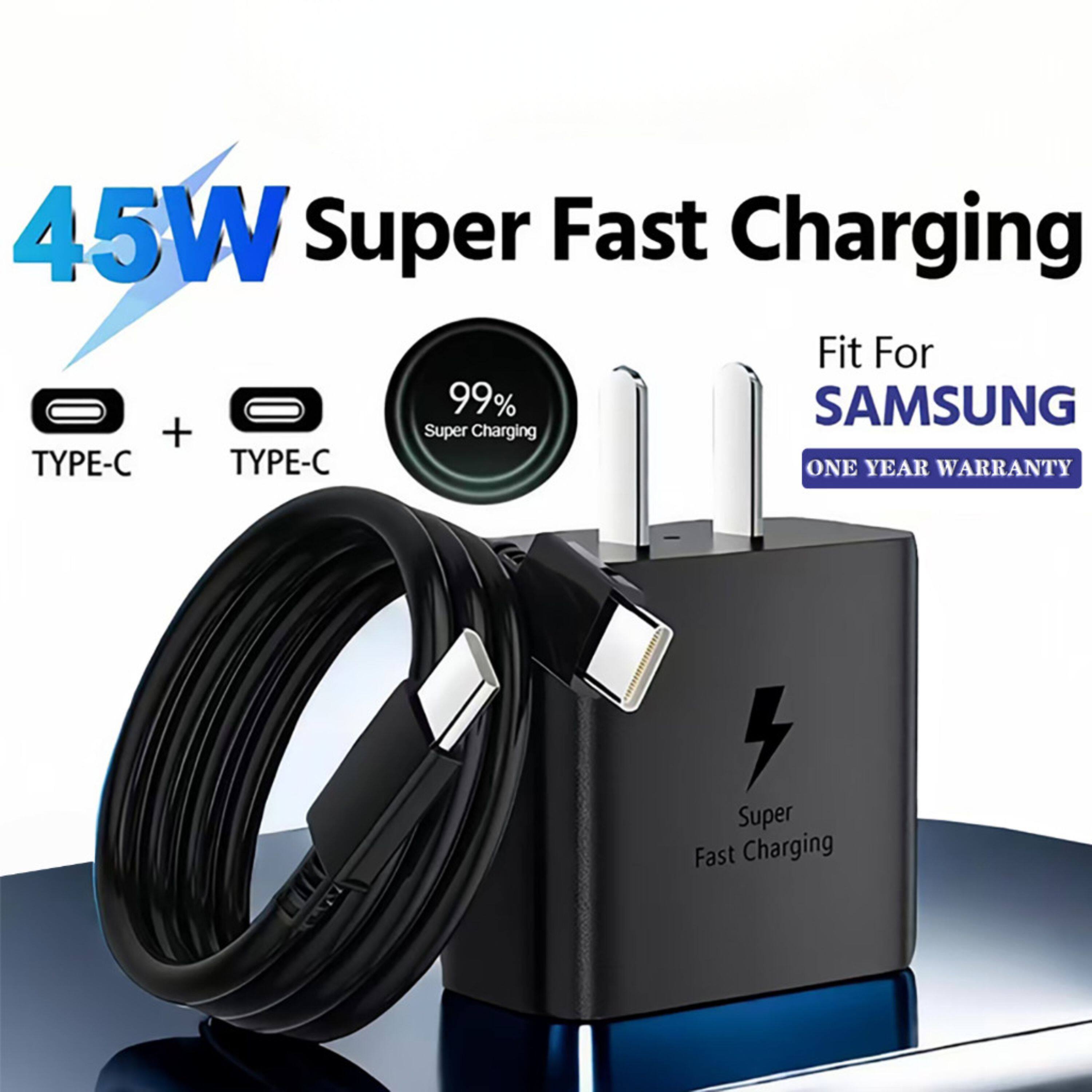 45W Super Fast Charging Fit For 99% SAMSUNG + Super Charging TYPE-C TYPE-C ONE YEAR WARRANTY