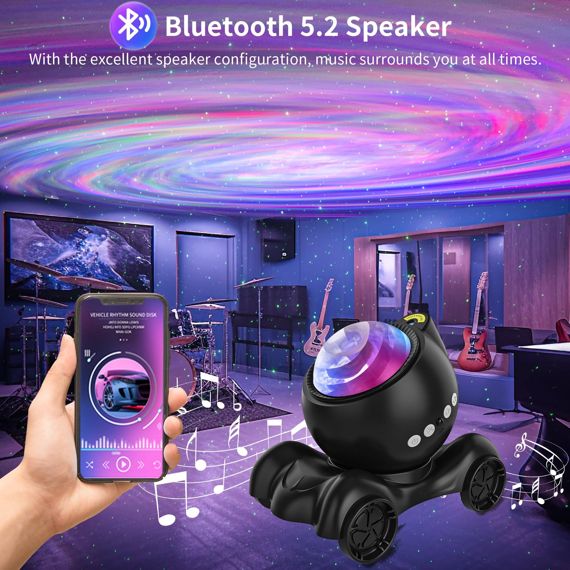 Bluetooth 5.2 Speaker

With the excellent speaker configuration, music surrounds you at all times.