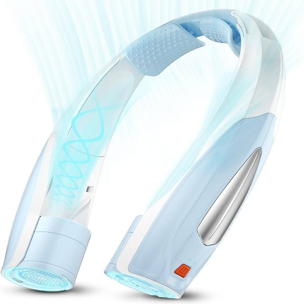 Alt View 3. Loheer - Loheer Rechargeable Neck Fan Portable Wearable Cooling Fan Six Speeds.