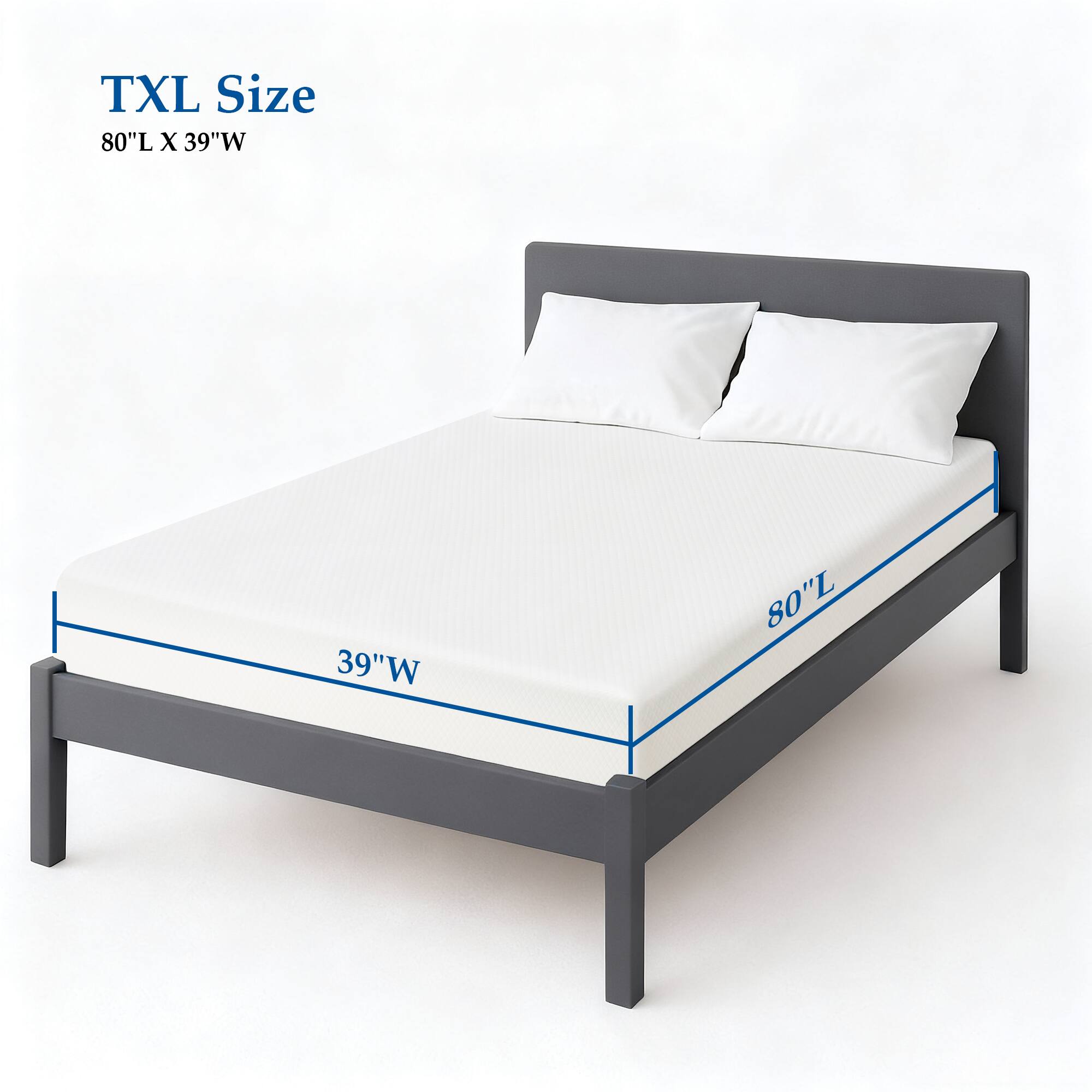 TXL Size 80"L X 39"W