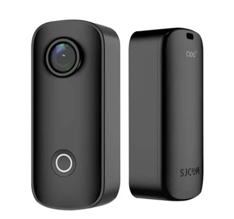 SJCAM - C100+ Mini WiFi Action Camera 4K30fps Pocket Sized Wearable Body Camera, Magnetic, APP Control, Underwater Small V