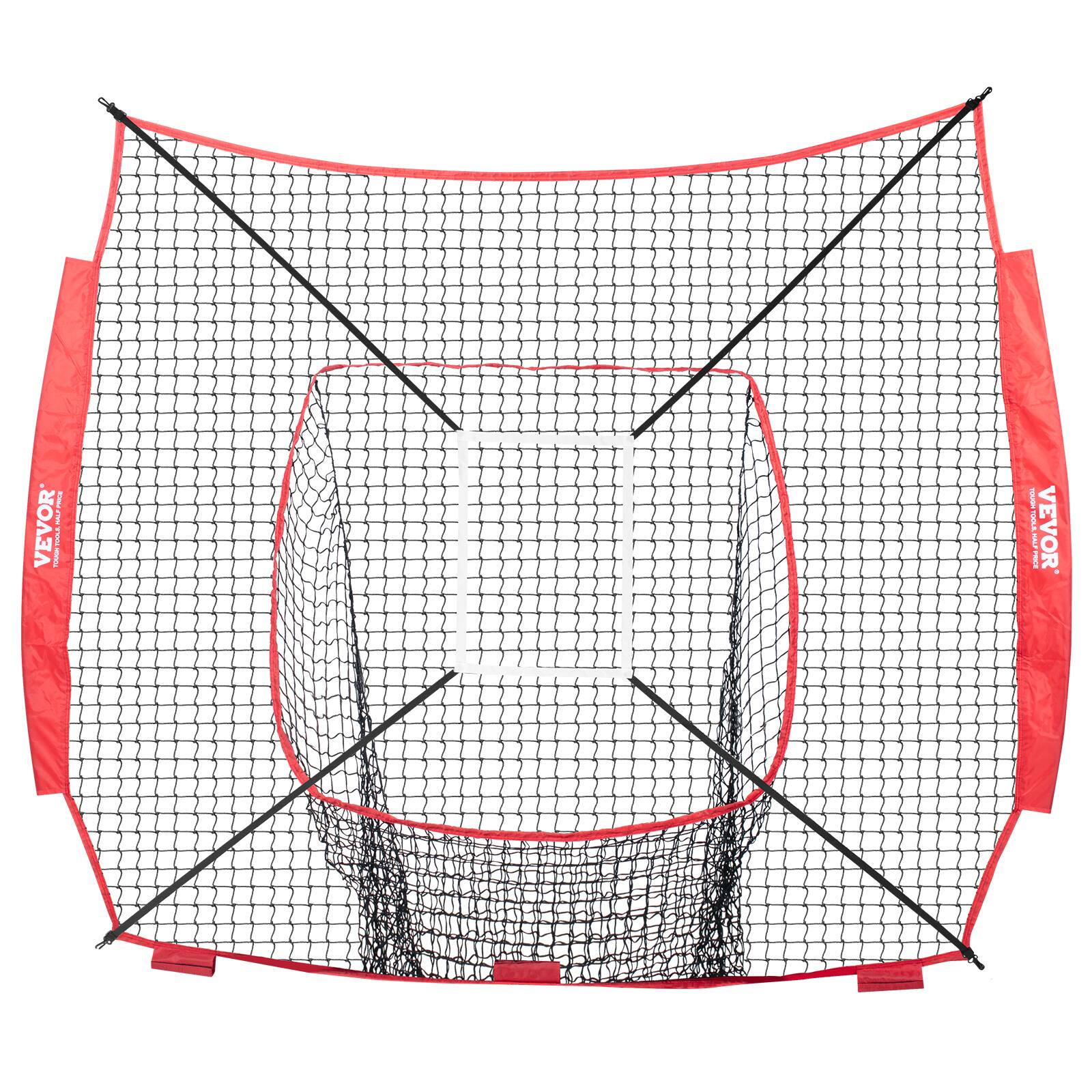 VEVOR 7x7 ft Baseball Softball Practice Net, Portable