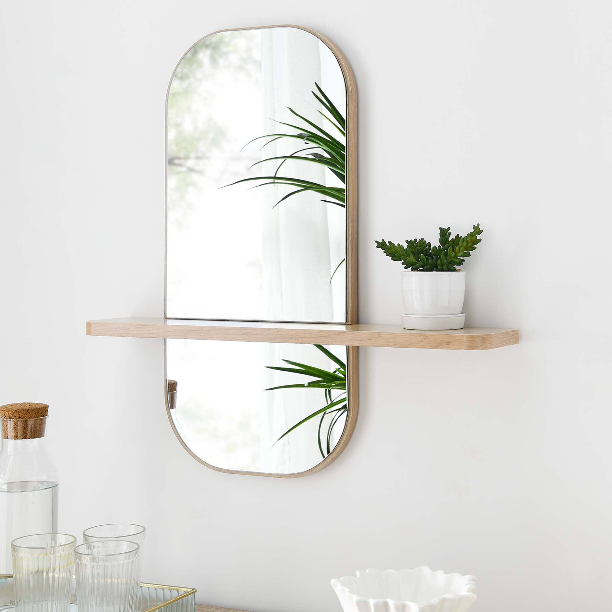 Alt View 1. Modway - Solstice Mirror by Modway - Oak.