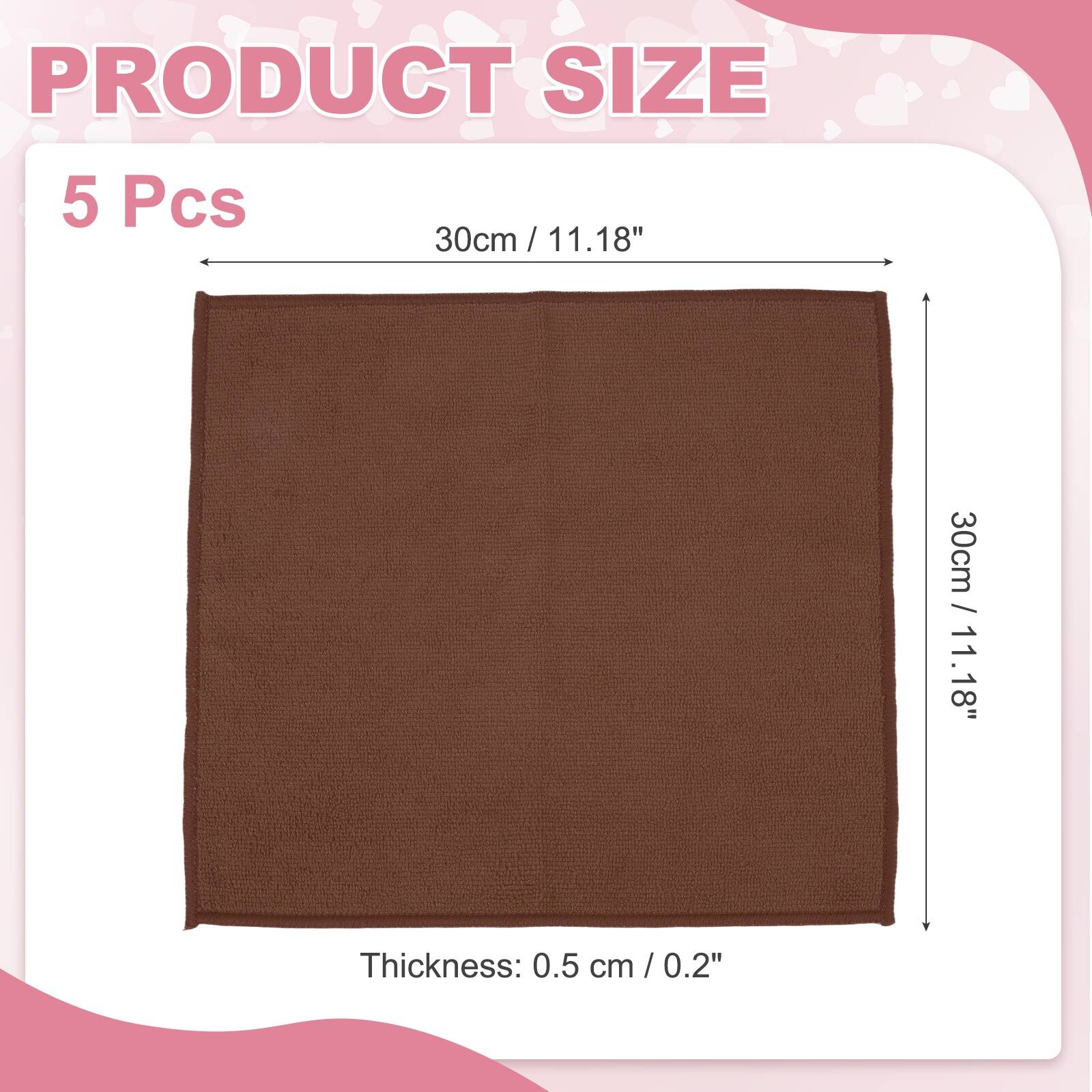 PRODUCT SIZE

5 Pcs

30cm / 11.18"

30cm / 11.18"

Thickness: 0.5 cm / 0.2"