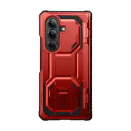 i-Blason - Armorbox Case for Samsung Z Fold7 – Kickstand, Screen Protector, Military-Grade - Metallic Red