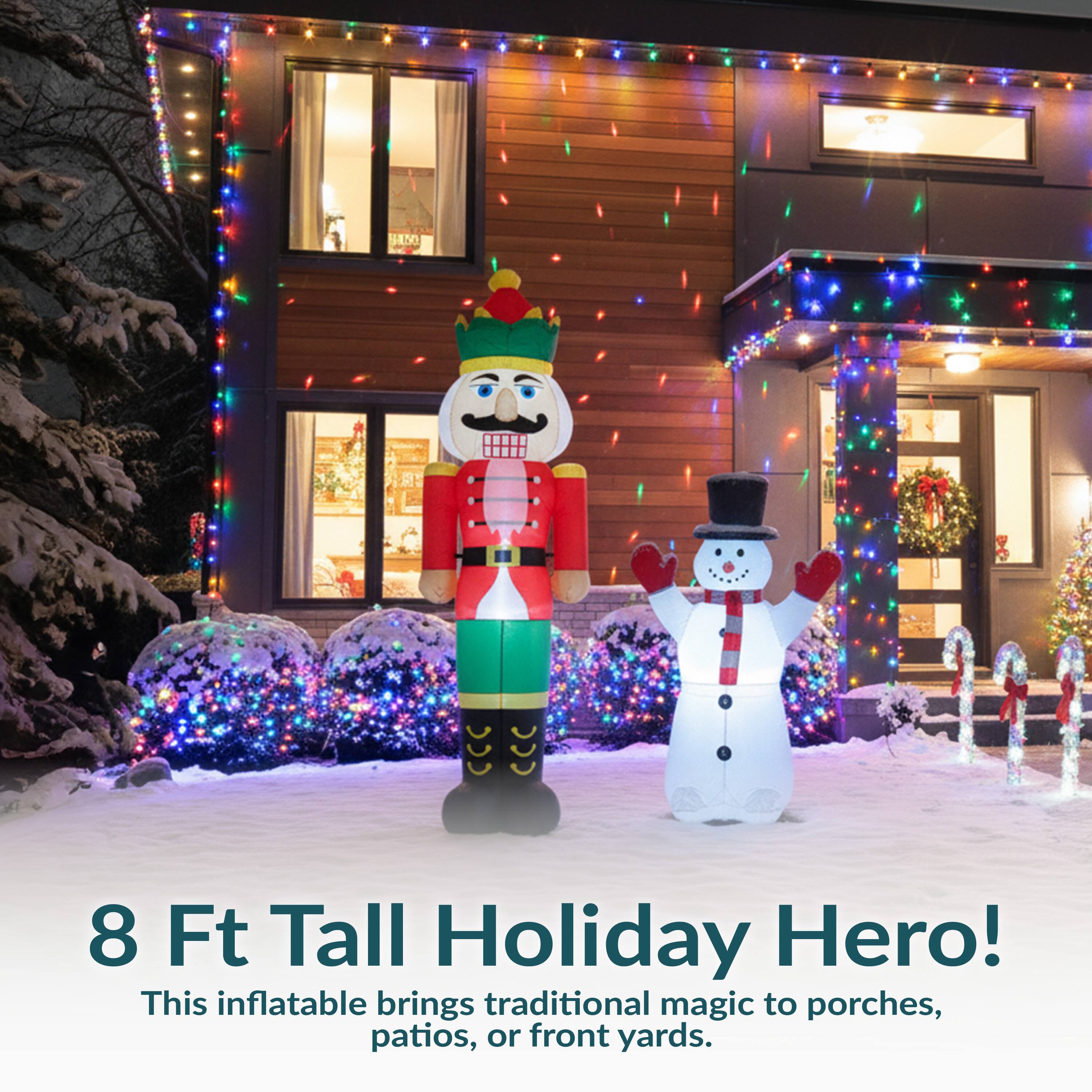 8 Ft Tall Holiday Hero!  
This inflatable brings traditional magic to porches, patios, or front yards.
