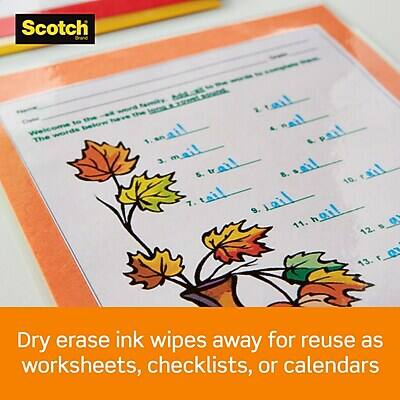 Scotch Brand

1. sail
2. nail
3. mail
4. trail
5. tail
6. fail
7. hail
8. rail
9. nail
10. sail
11. nail
12. fail

Dry erase ink wipes away for reuse as worksheets, checklists, or calendars