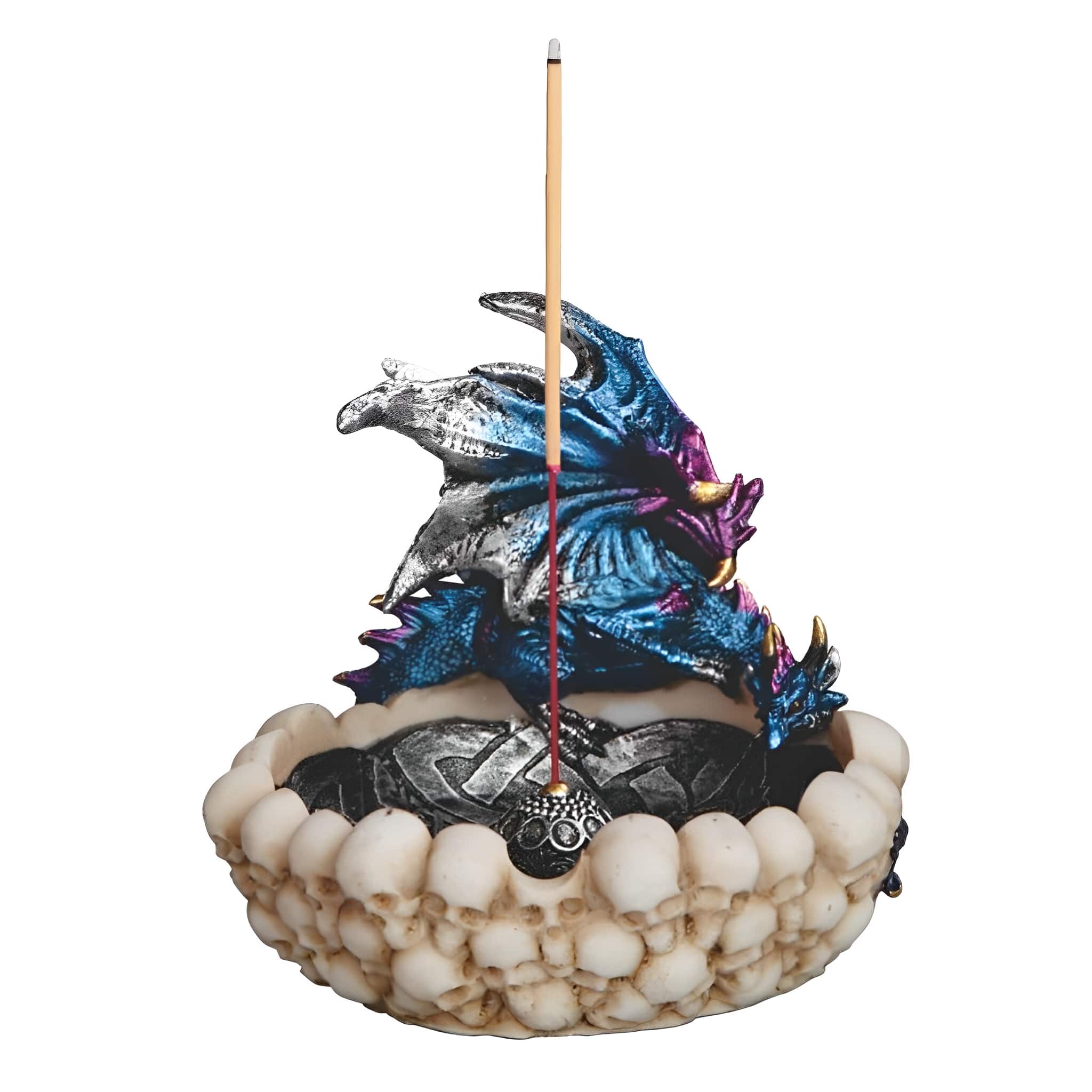 FC Design - 5"W Dragon Incense Burner Figurine Computer Desk Tabletop Decoration - Multi-Color