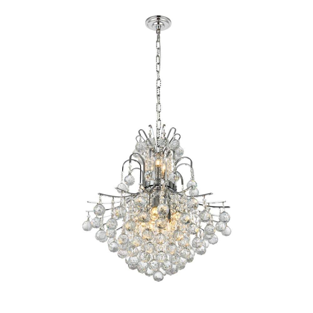 Elegant Lighting - Toureg 11 light Chandelier Clear Royal Cut Crystal - Chrome price history on PriceWatchPro