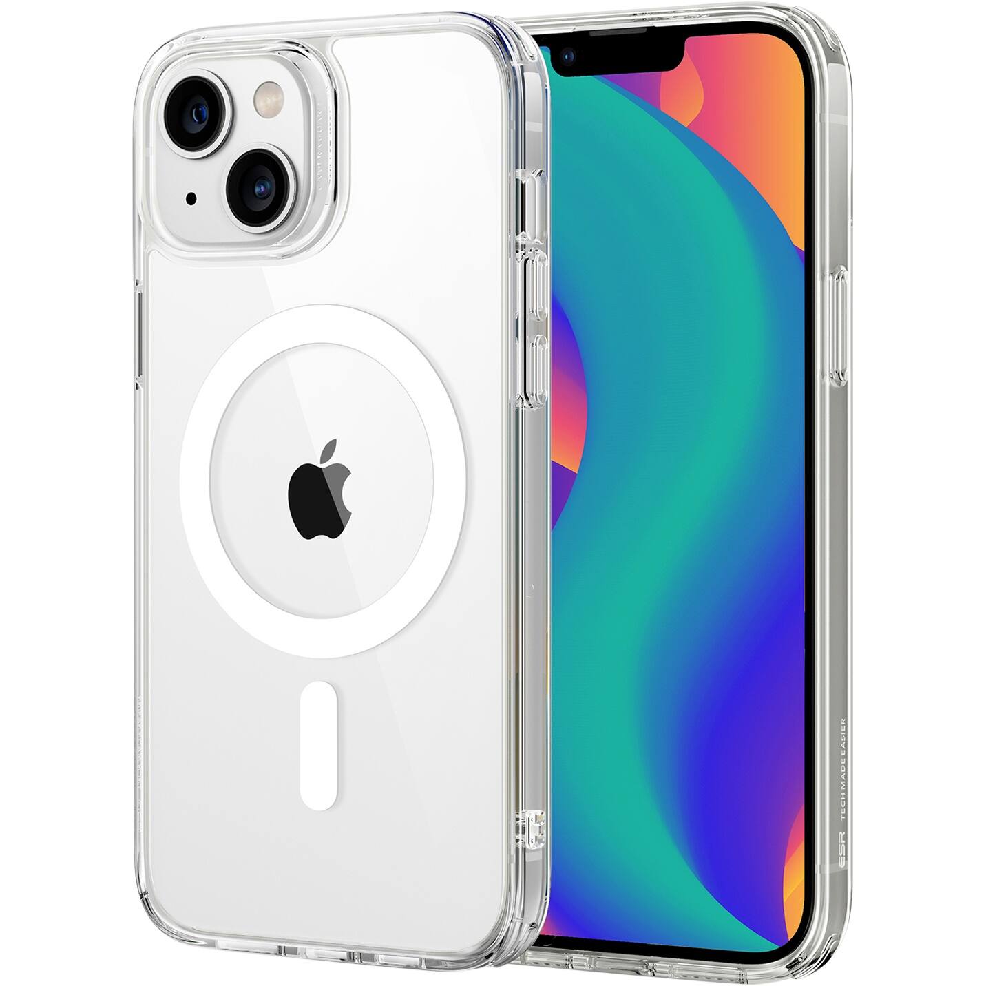 Alt View 11. SaharaCase - Hybrid-Flex Hard Shell Case for Apple iPhone 14 Plus - Clear.