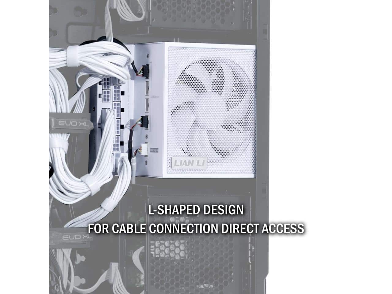 Lian Li Edge series EG1000 White, 1000W ATX12V v3.1, 80 PLUS