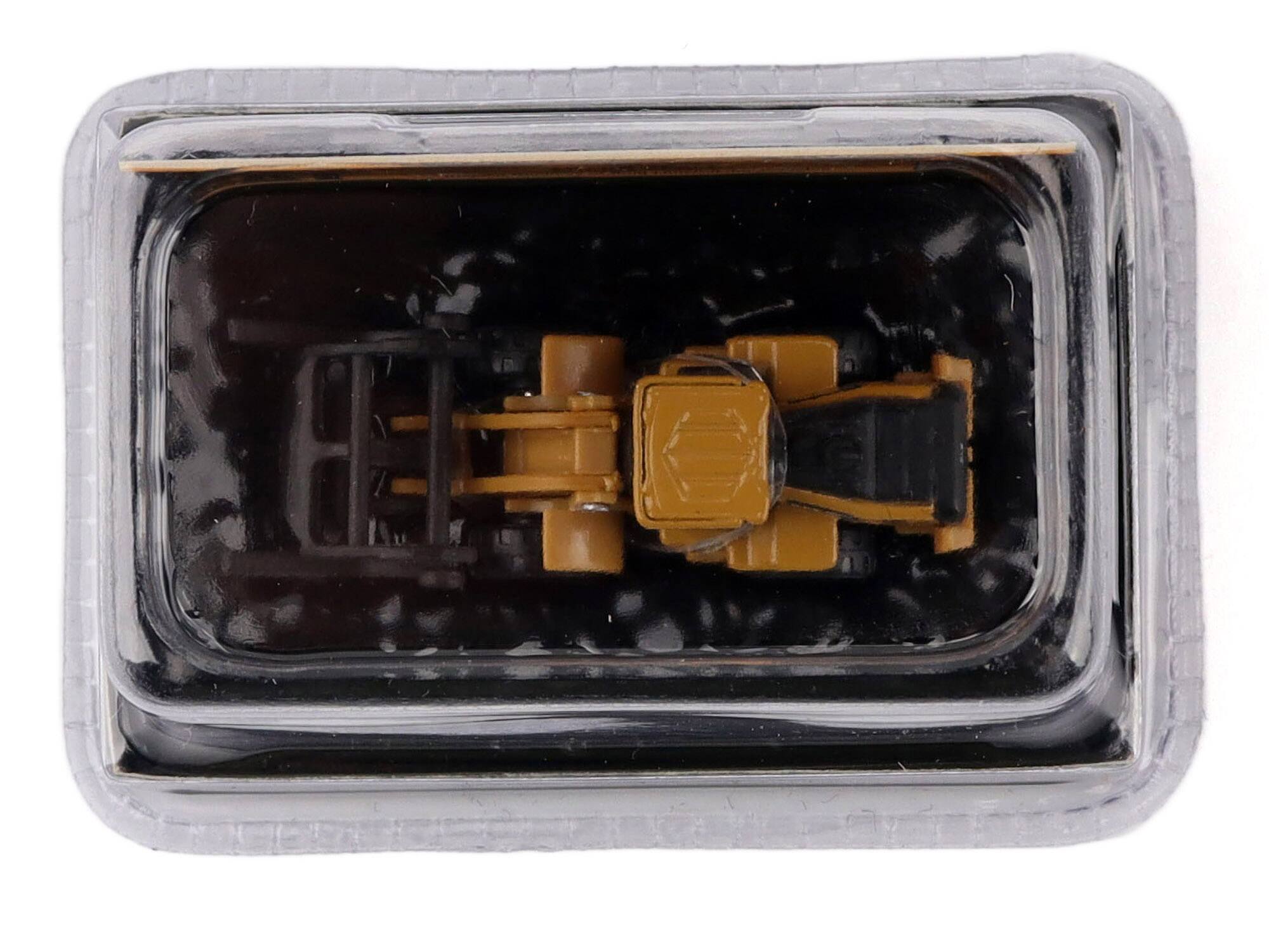 Alt View 1. Diecast Masters - CAT Caterpillar 950M Wheel Loader (Log Fork Version) Yellow "Micro-Constructor" Series Diecast Model by Diecast Masters - Yellow.