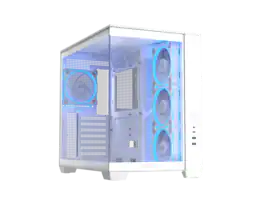 ASUS - A32 PLUS ATX Case, 360mm Radiator, 420mm GPU, Dual-Chamber Cooling, 4 ARGB Fans - White
